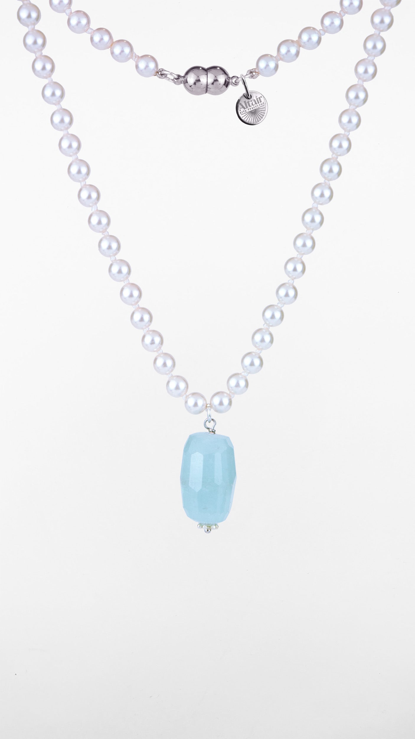 Cygnus Pearls, Girocollo Perle e Acquamarina