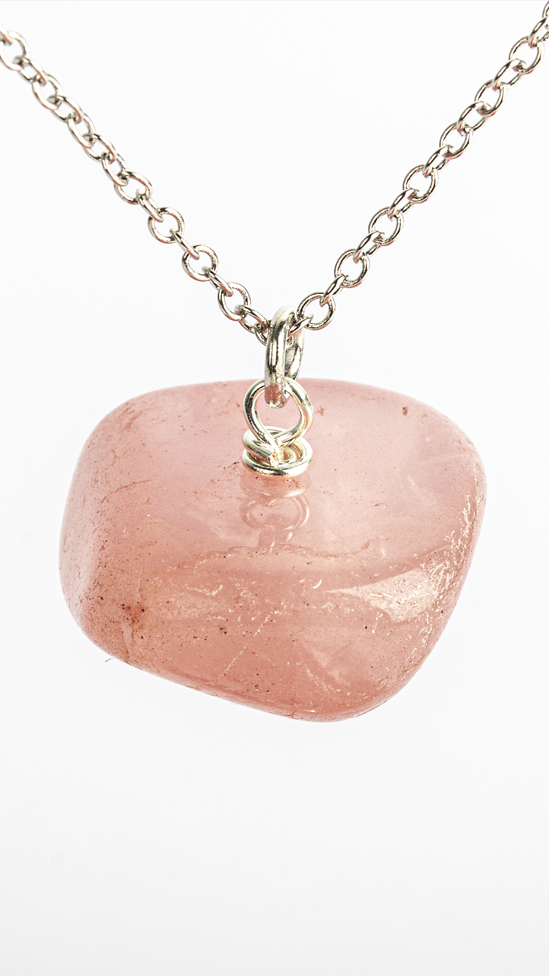 Cygnus Silver, Girocollo Quarzo Rosa