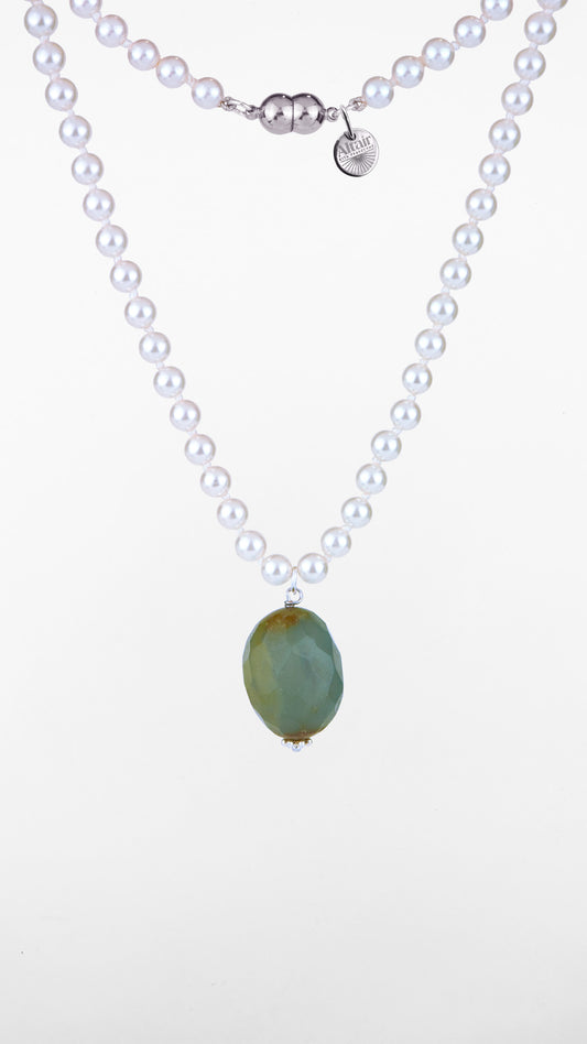 Cygnus Pearls, Girocollo Perle e Labradorite