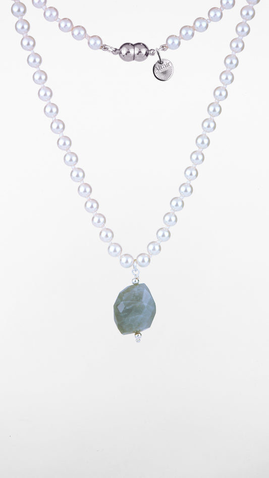 Cygnus Pearls, Girocollo Perle e Topazio